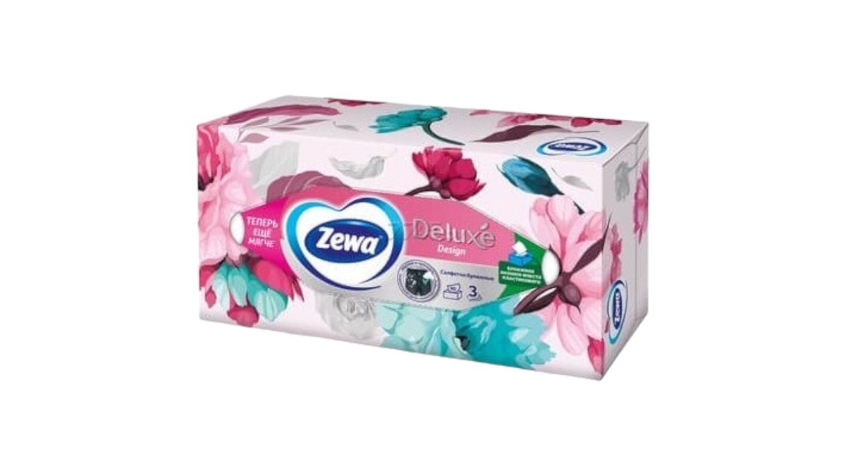 Салфетки Zewa clean soft strong косметич, 90 шт