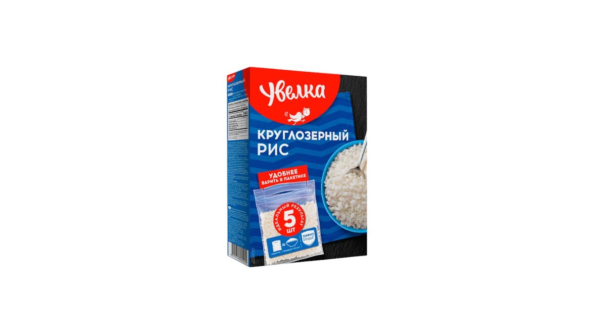 Рис Увелка 5* круглозерный шлифованный 80 г