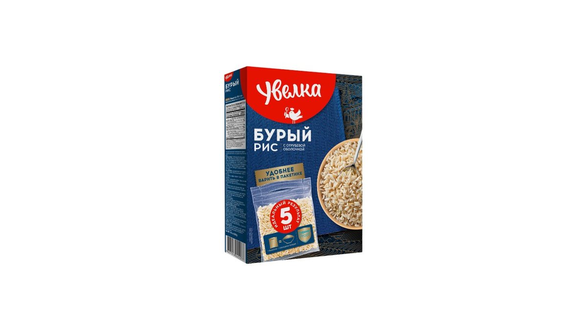 Крупа Увелка рис бурый 400г