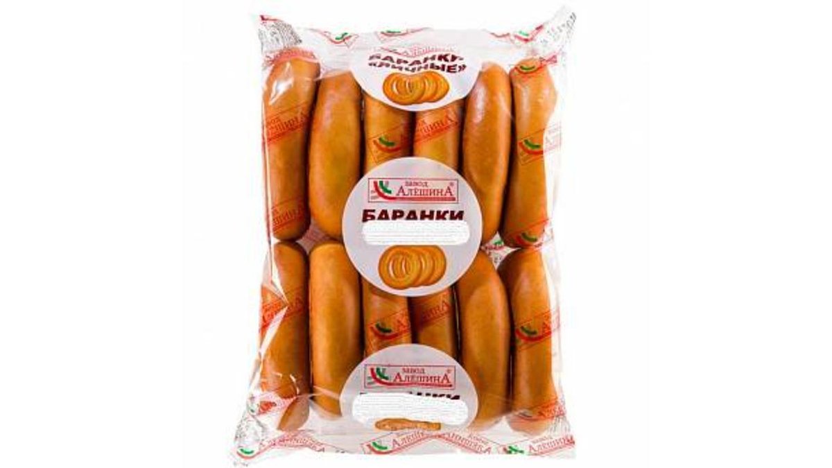 Алешина, баранки алешина 450 гр., чайные, шт.