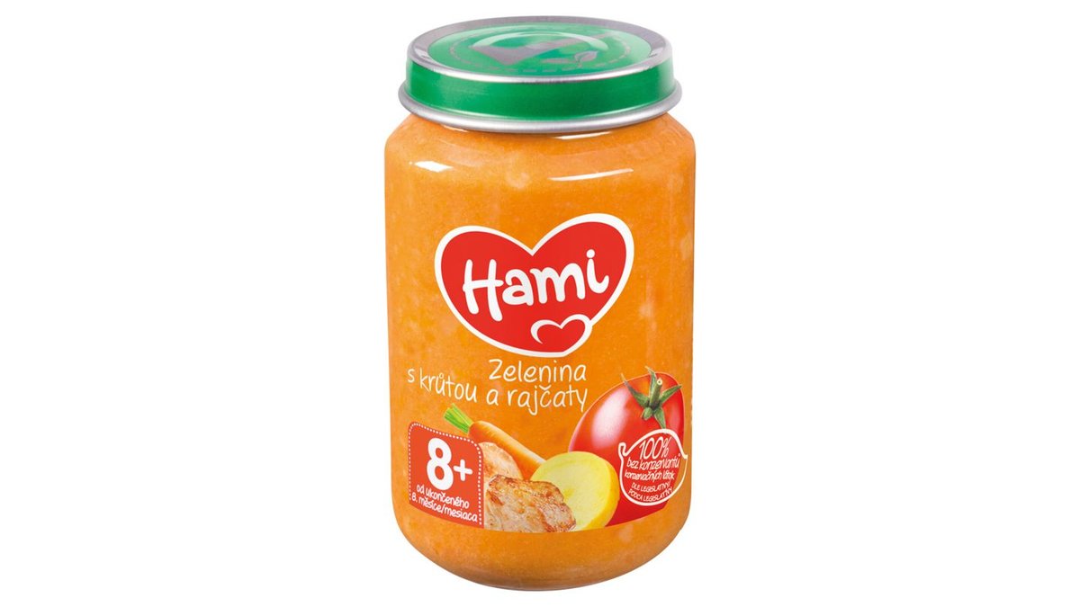 Hami príkrm Zelenina s morkou a paradajkami 200 g