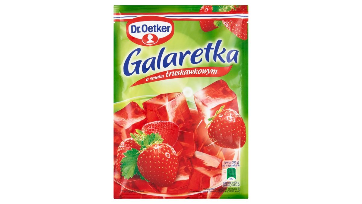 Dr. Oetker Galaretka o smaku truskawkowym 72 g