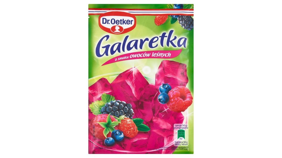 Dr. Oetker Galaretka o smaku owoców leśnych 72 g