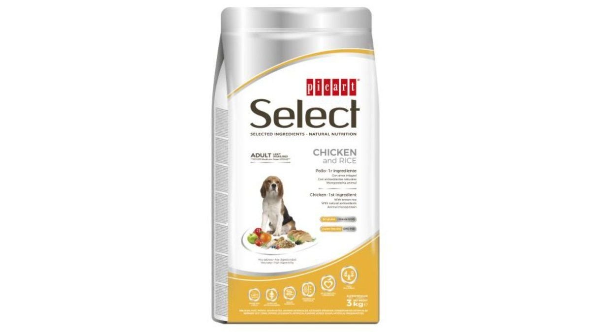 Picart Select Light Chicken And Rice 3kg