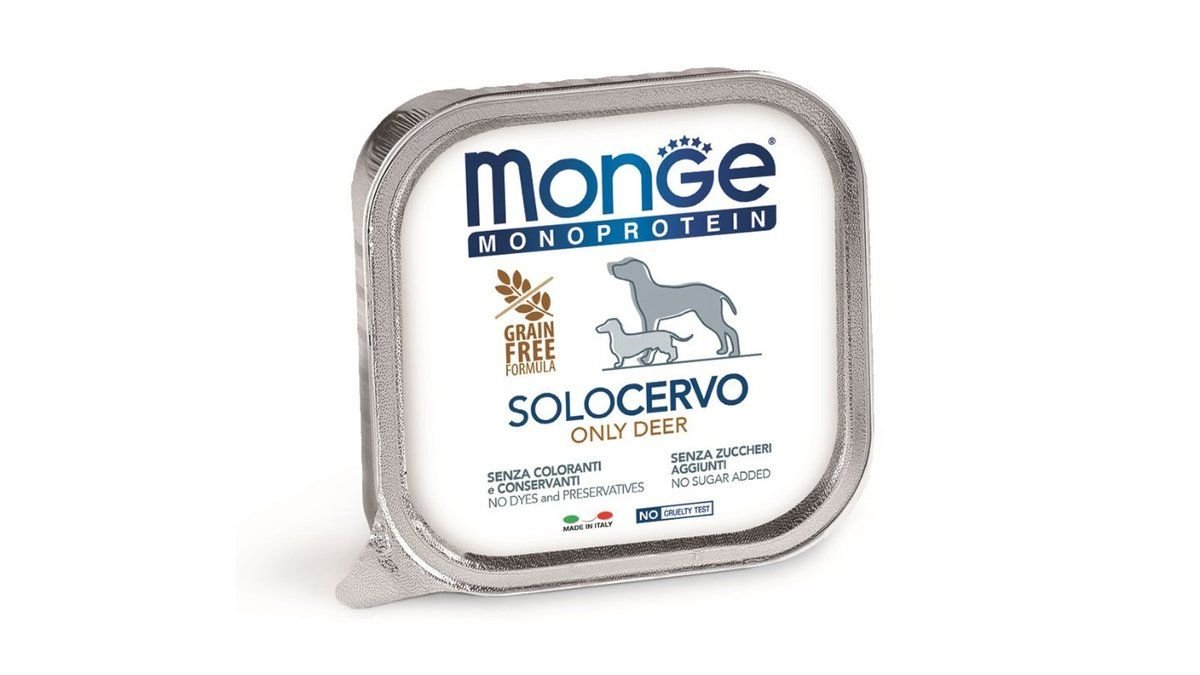 Monge Monoprotein Dog Wet Only Deer 150g