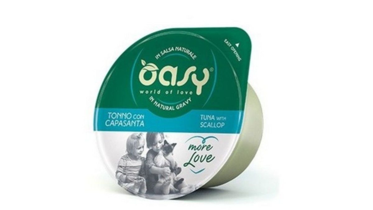 Oasy Wet Cat More Love Tuna With Scallop Cup 70g