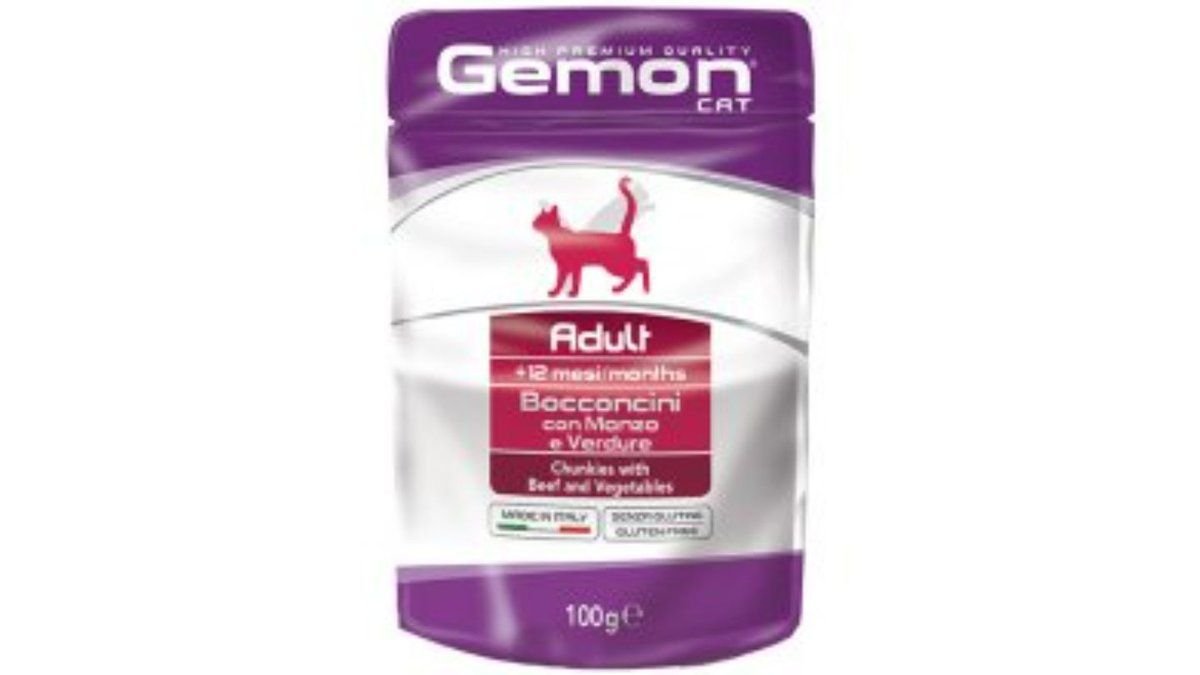 Gemon Adult Beef & Veg Pouch 100g