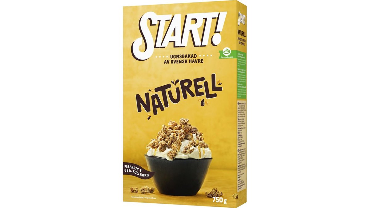 Start! Granola Naturell, 750 g