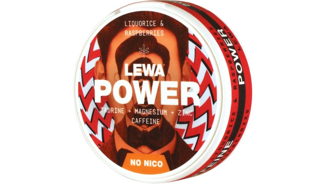 LEWA Nikotinfritt Snus Power Lakrits & Hallon