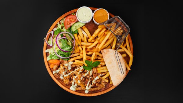 25.Kyllingkebab Tallerken