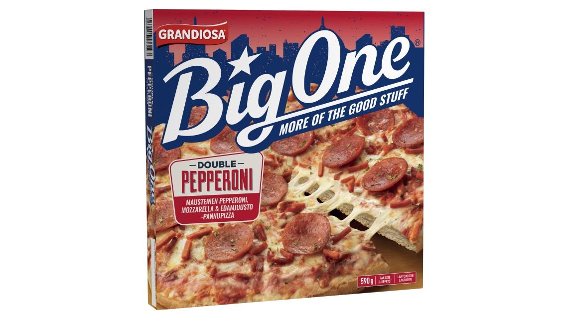 Grandiosa BigOne Double Pepperoni pakastepizza 590g