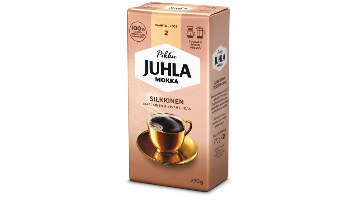 Paulig Juhla Mokka Silkkinen kahvi suodatinjauhatus 270g