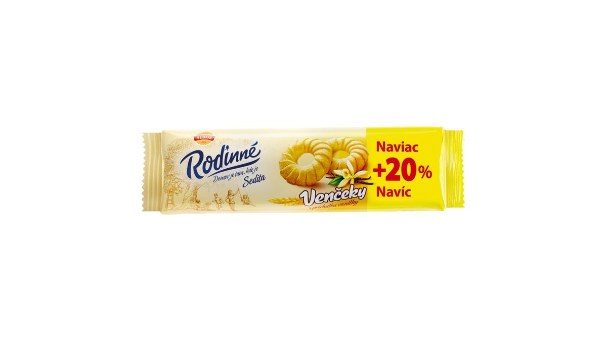 Sedita Rodinné Venčeky s príchuťou vanilky 120 g