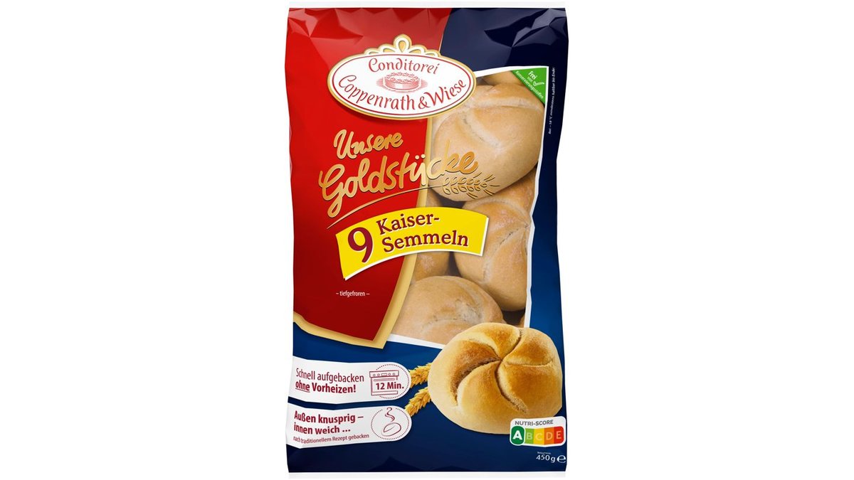️ Coppenrath &amp; Wiese Unsere Goldstücke 9 Kaiser-Semmeln, 450 g | Wolt ...