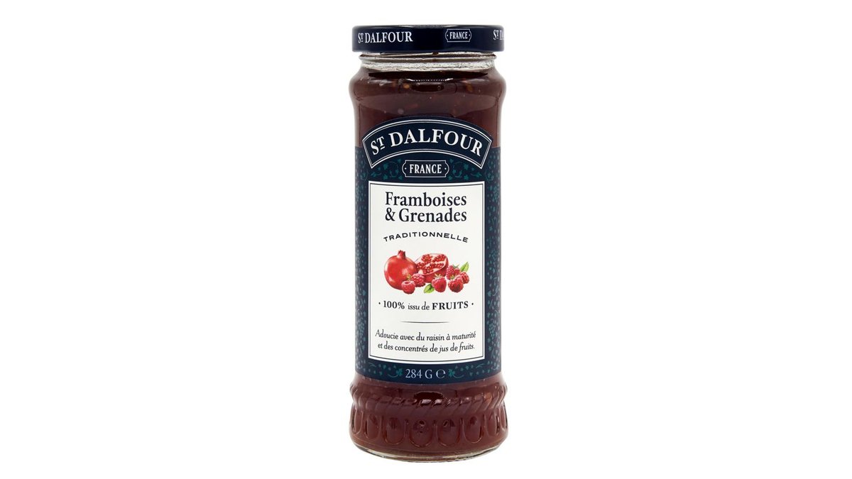 St. Dalfour Vadelma-granaattiomenahillo 284g