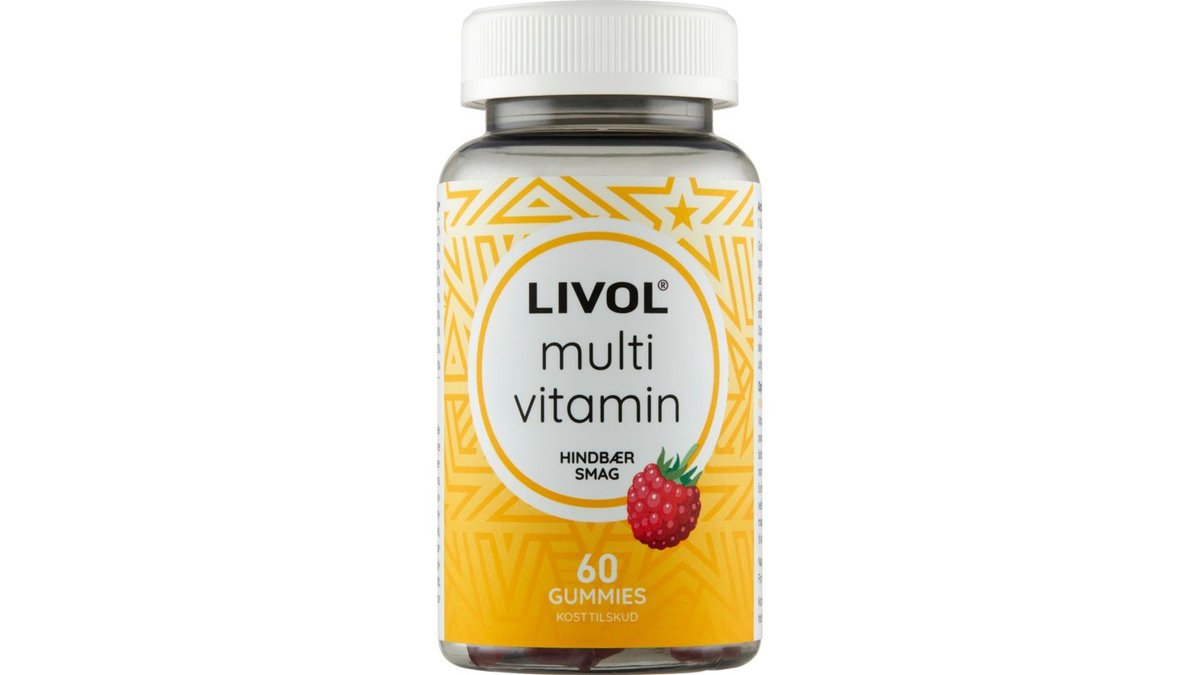 Livol Multi raspberry gummies 6x60 DK 120 g