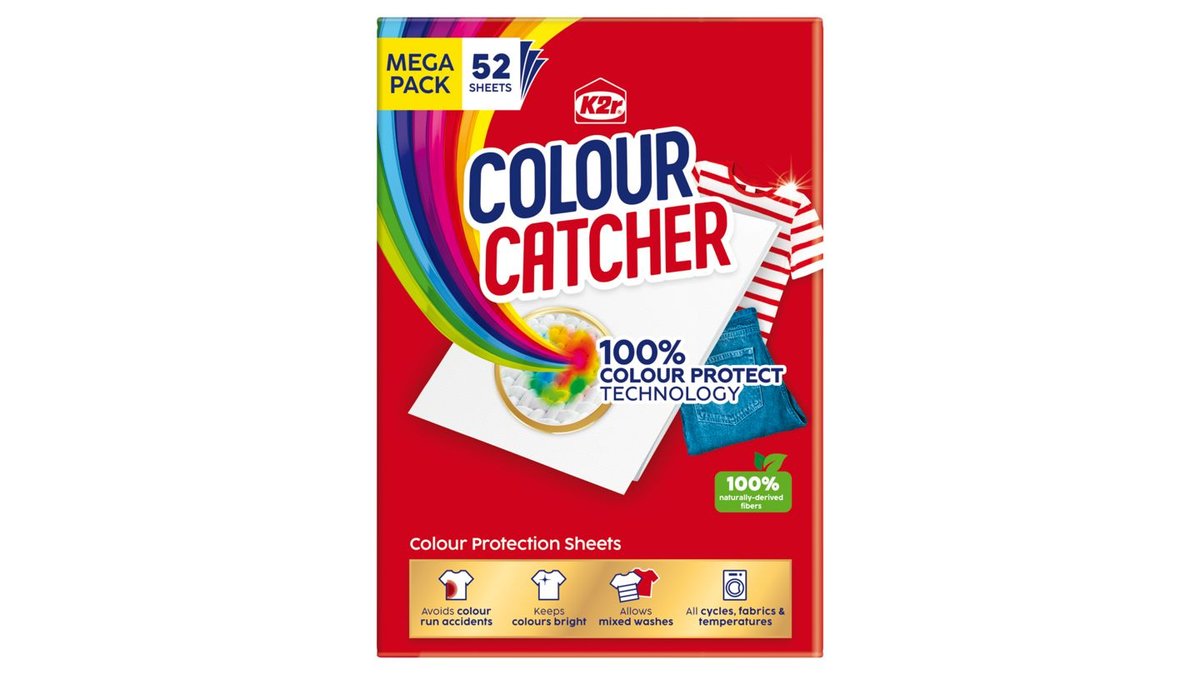 K2r Colour Catcher obrúsok proti zafarbeniu bielizne 52 ks