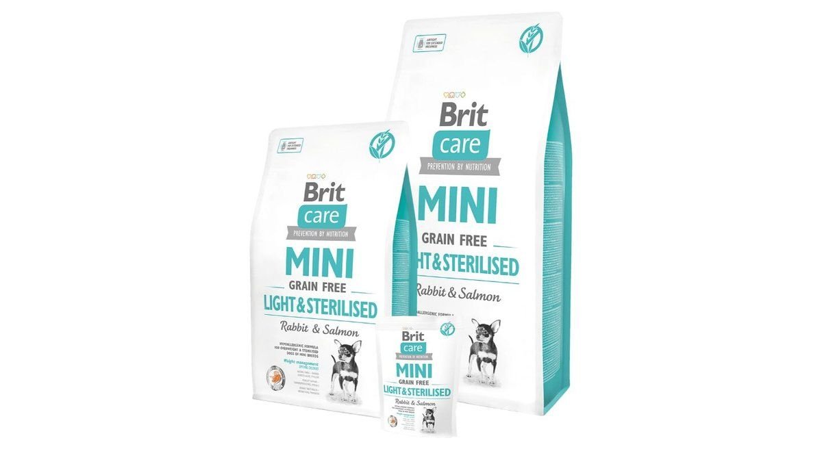 Brit Care Mini GF Light & Sterilized - Rabbit & Salmon 400gr