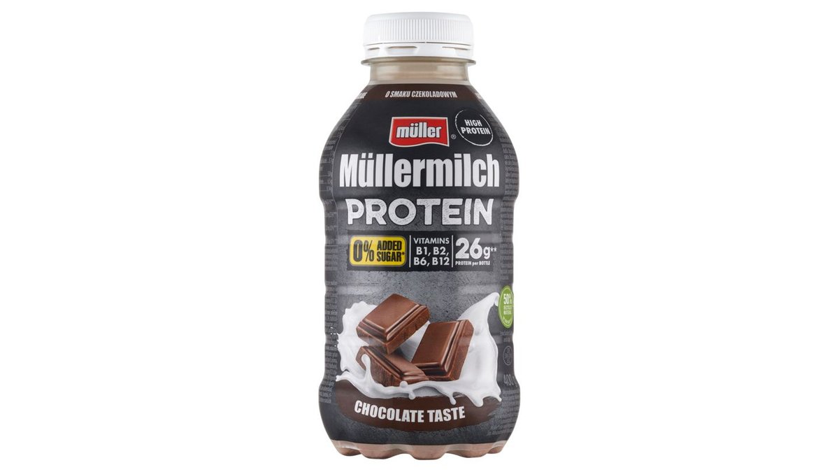 Müller Müllermilch Protein Napój mleczny o smaku czekoladowym 400 g