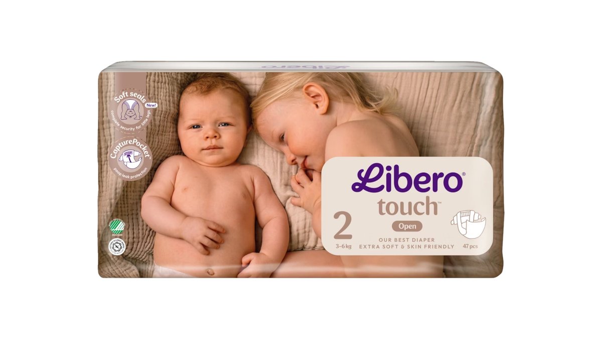 LIBERO Touch teippivaippa koko 2, 47kpl, 3-6 kg