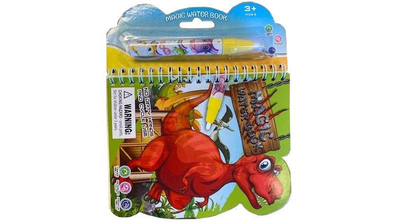 Vandmalebog m. dinosaurer