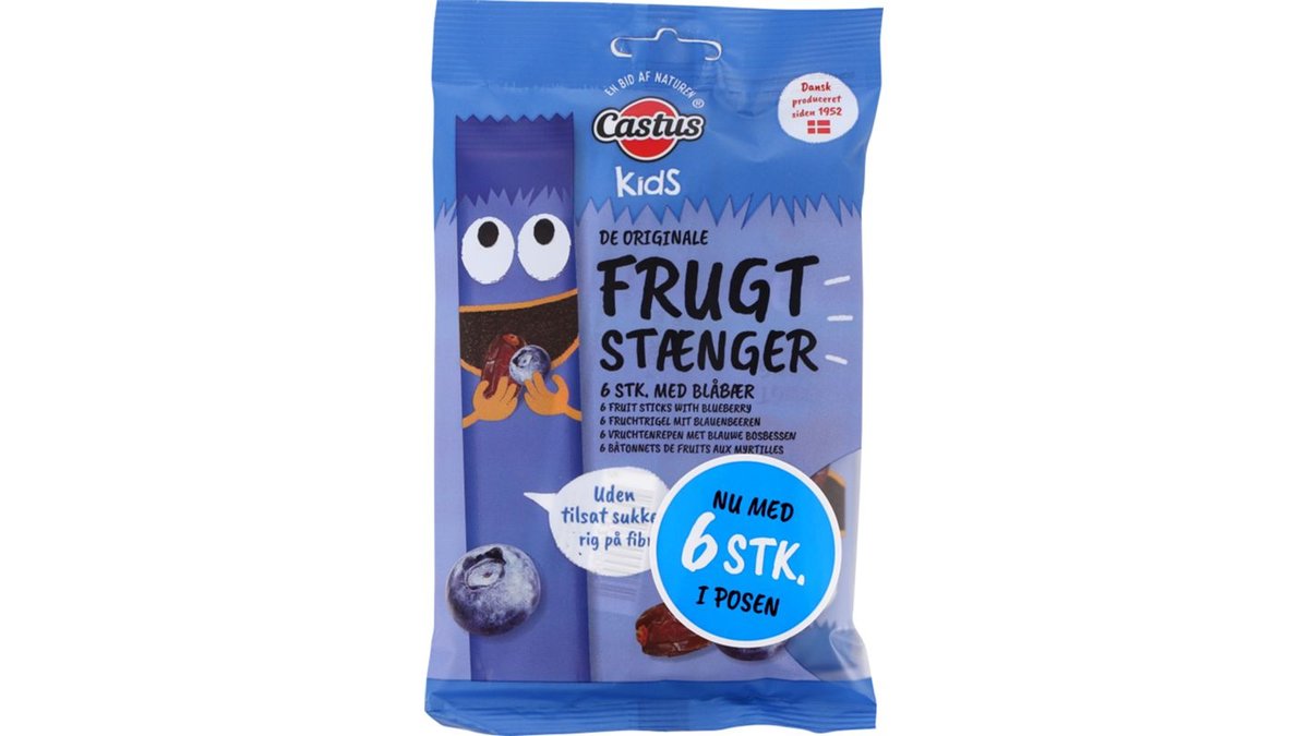 Castus Frugtstænger blåbær 100 g