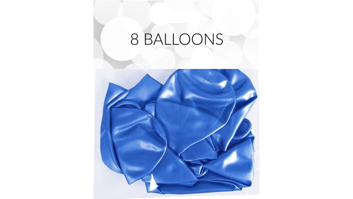 Balloner i blå