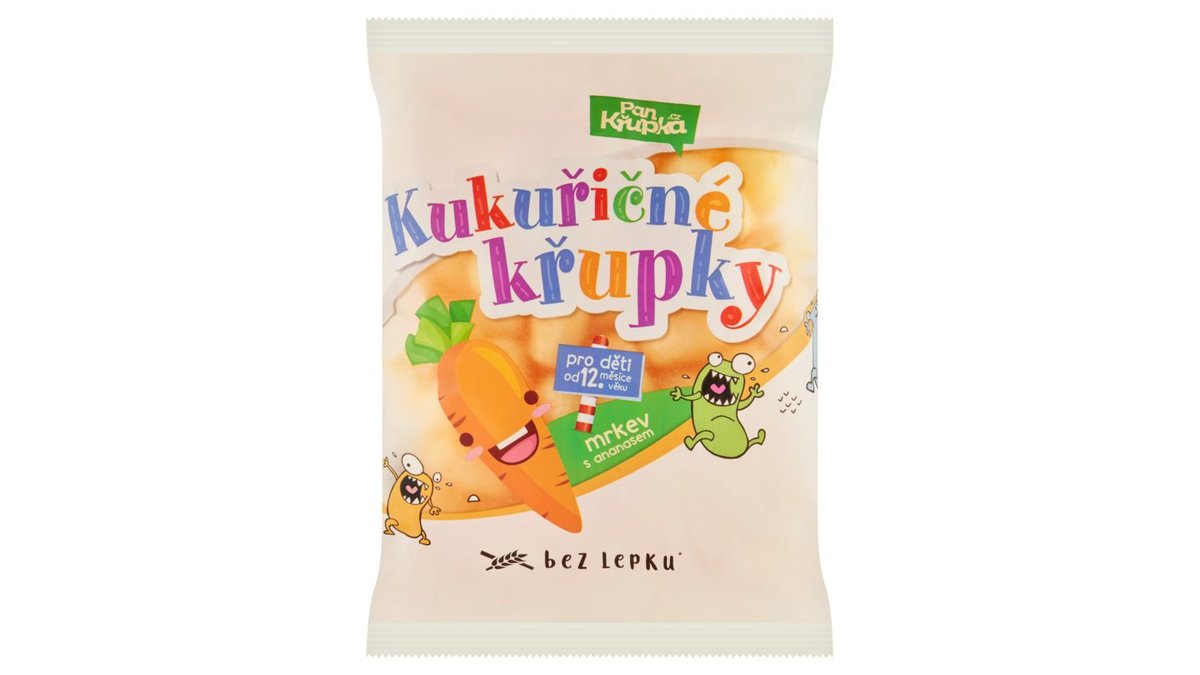 Rej Chrumky kukuričné s príchuťou mrkva a ananás 40 g
