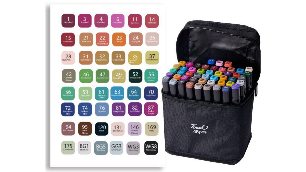 48 pieces colour markers