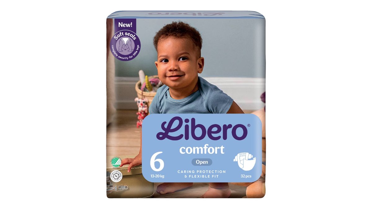 Libero Comfort teippivaippa koko 6, 32kpl, 13-20kg