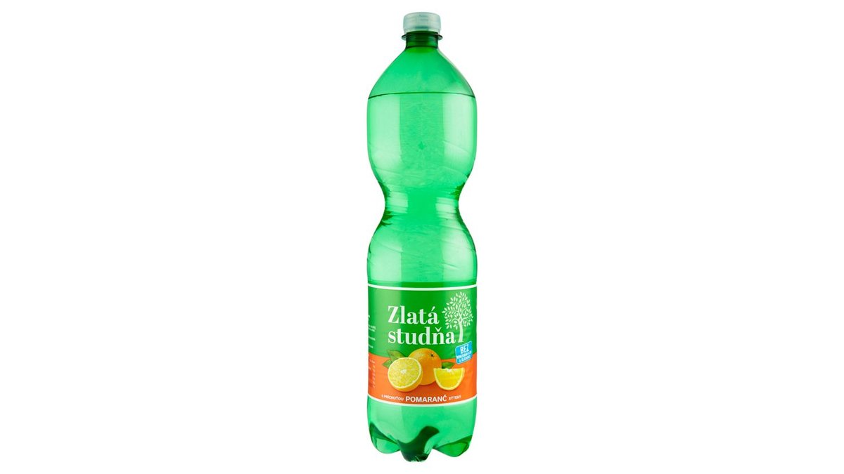 Zlatá Studňa S príchuťou pomaranč sýtený 1,5 l