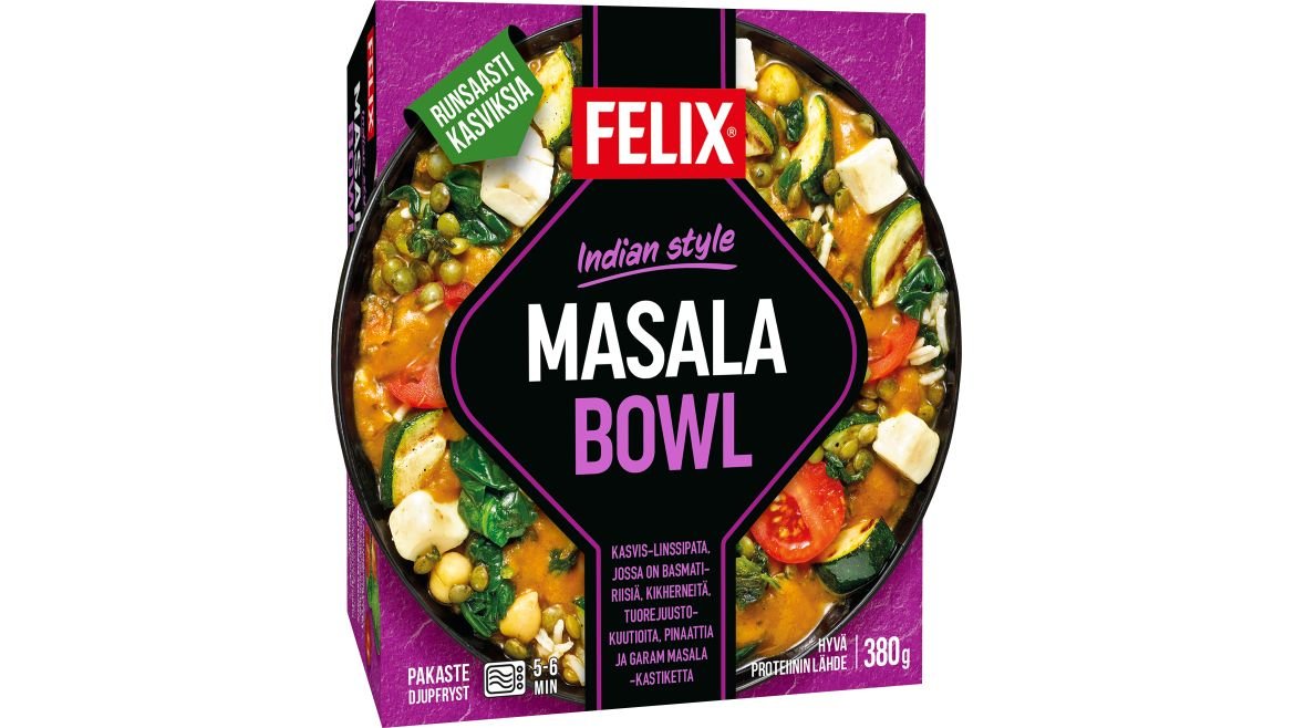 Felix Indian style masala bowl pakasteateria 380g