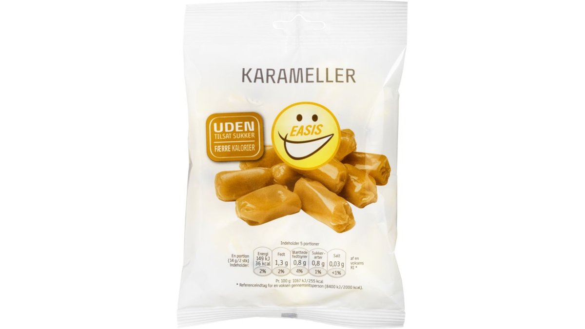 EASIS Karmeller uden tilsat sukker 70 g