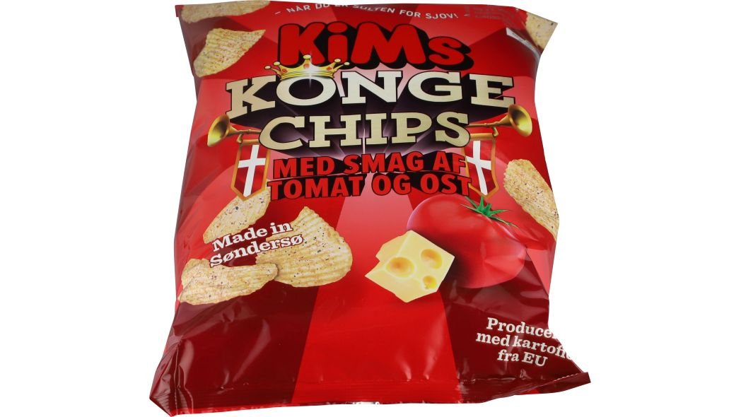 Kims Konge Chips Tomat Og Ost 170G