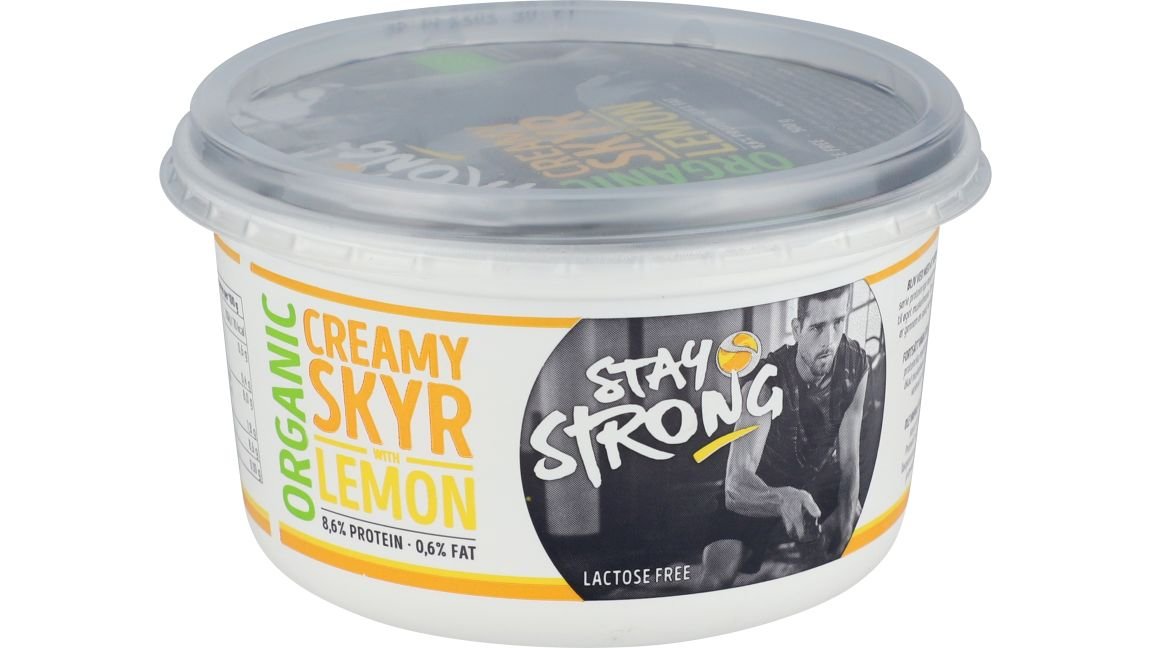 Organic creamy skyr with lemon 450 g
