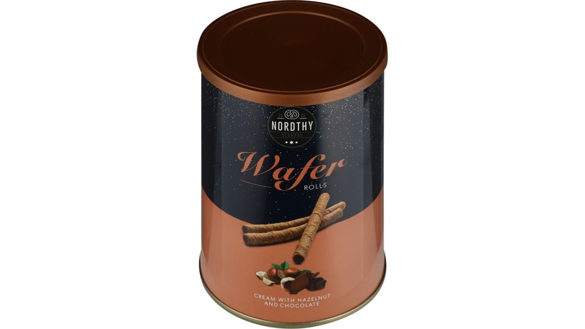 Vaffelrør med hasselnødde/chokoladecreme 400 g