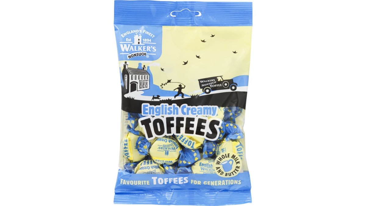 Walker's bags English creamy toffee 12 x 150 g 1800 g