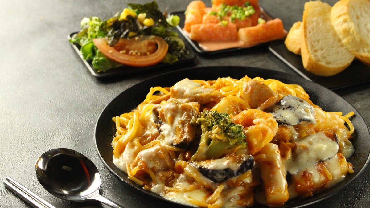 Image of Hanryu rose cream pasta 장미면－Changmyeon－