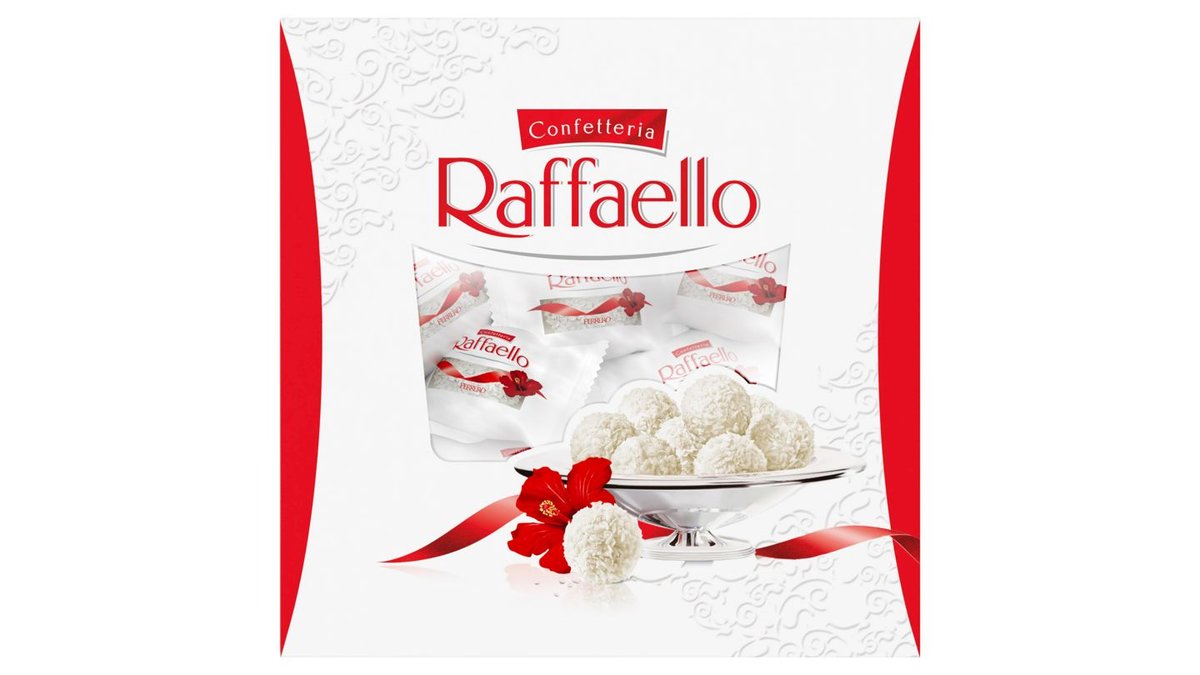 Ferrero Raffaello Oblátka s náplňou a celou mandľou posypaná strúhaným kokosom 260 g
