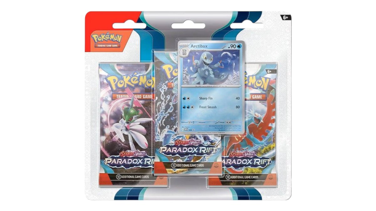 Pokémon TCG: Scarlet & Violet-Paradox Rift 3 Booster Packs & Arctibax Promo Card | Pokémon