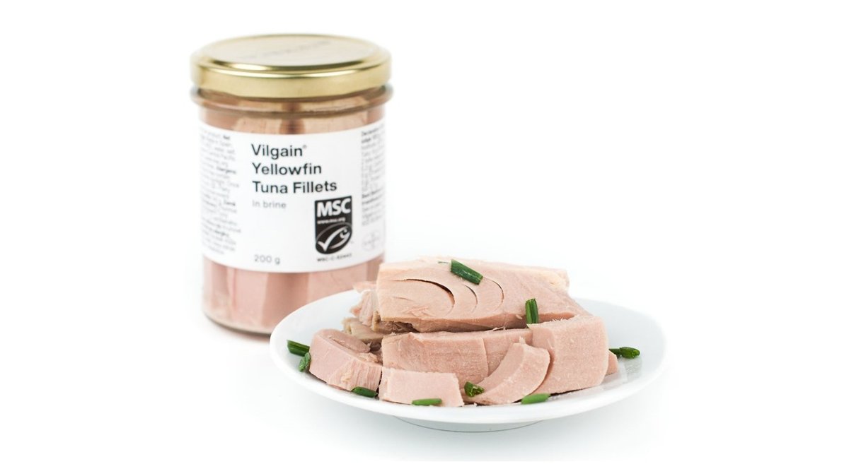 Vilgain Tuniak žltoplutvý filety vo vlastnej šťave, 200 g