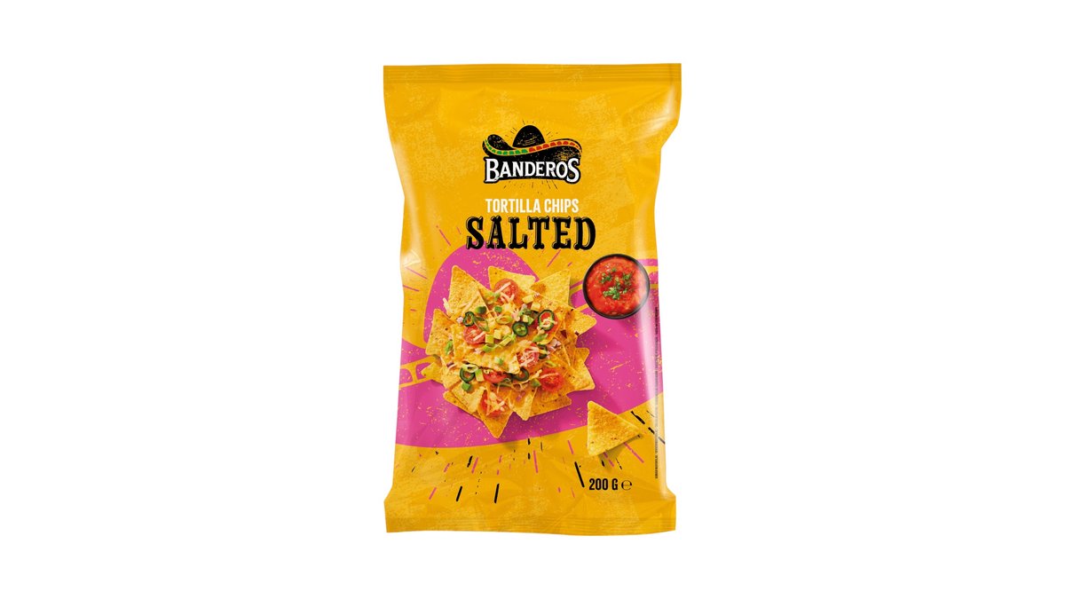 Banderos tortilla chips natural 200g