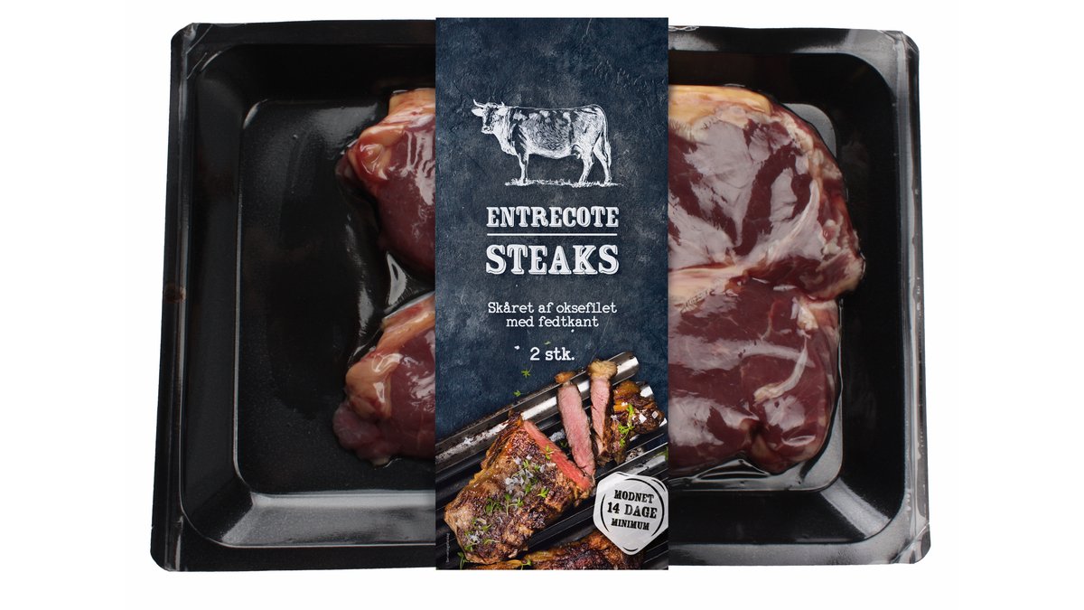 Entrecote steaks af oksefilet 400 g