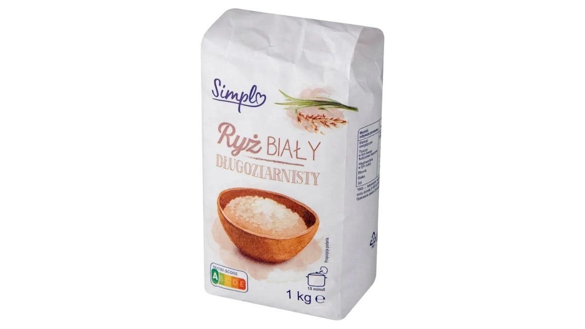 Carrefour Simpl Ryż biały długoziarnisty 1 kg