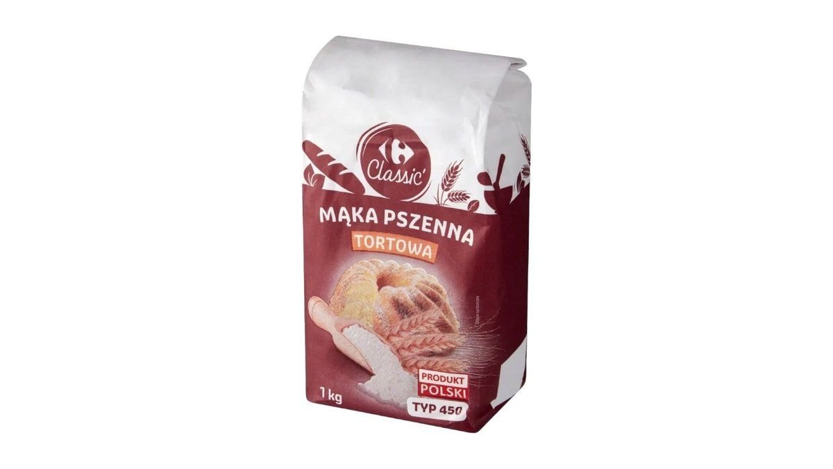 Carefour Mąka pszenna tortowa typ 450 1 kg