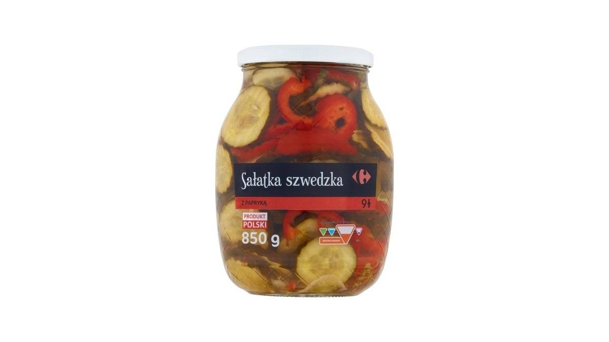 Carrefour Sałatka szwedzka z papryką 850 g