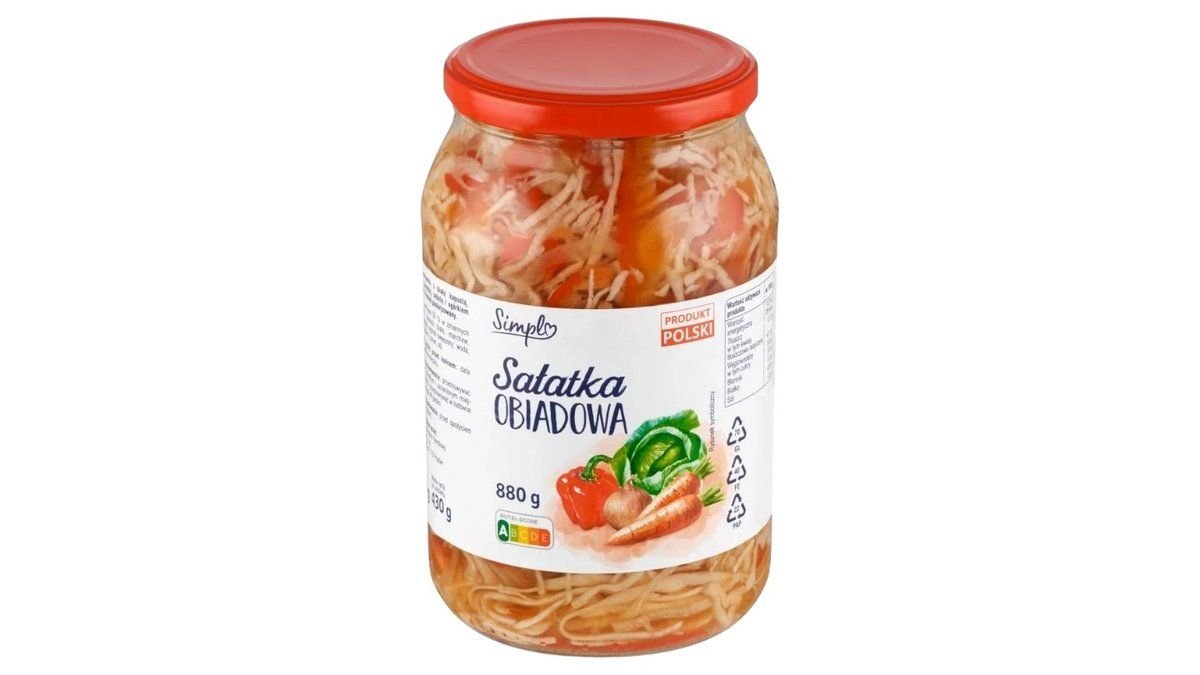 Simpl Sałatka obiadowa 880 g/450 g