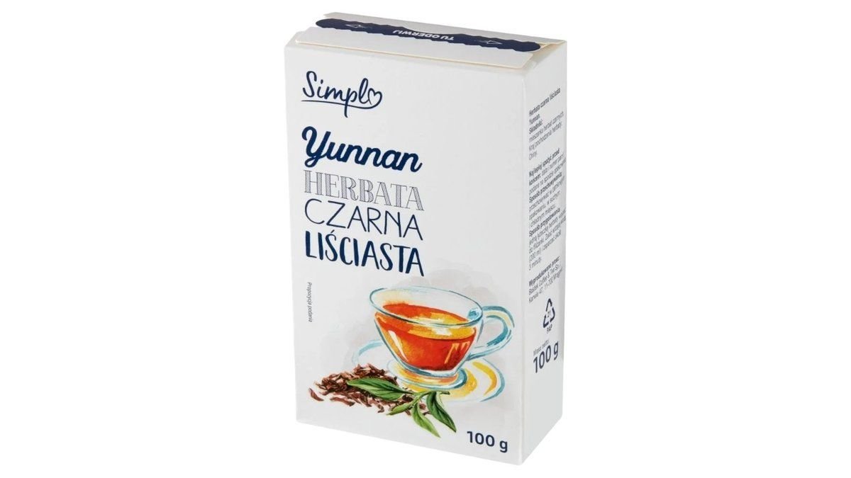 Simpl Herbata czarna liściasta Yunnan 100 g