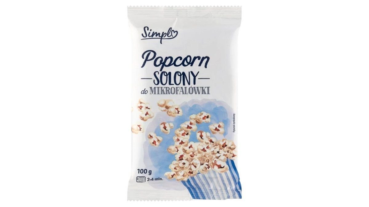 Simpl Popcorn do mikrofali solony 100 g
