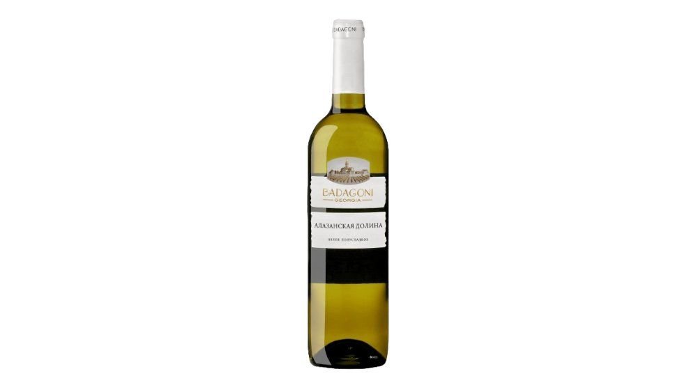 Badagoni Alazani Wino Białe półsłodkie 10,5% 750 ml
